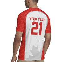 World Football 2026 Canada Custom Rugby Jersey Maple Leaf Seamless Pattern - Wonder Print Shop