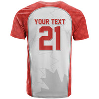 World Football 2026 Canada Custom T Shirt Maple Leaf Seamless Pattern - Wonder Print Shop