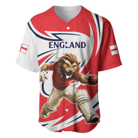 England Lion Mascot Cricket Custom Baseball Jersey Unique Pattern