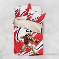 England Lion Mascot Cricket Custom Bedding Set Unique Pattern