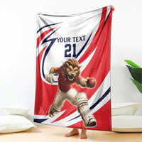 England Lion Mascot Cricket Custom Blanket Unique Pattern