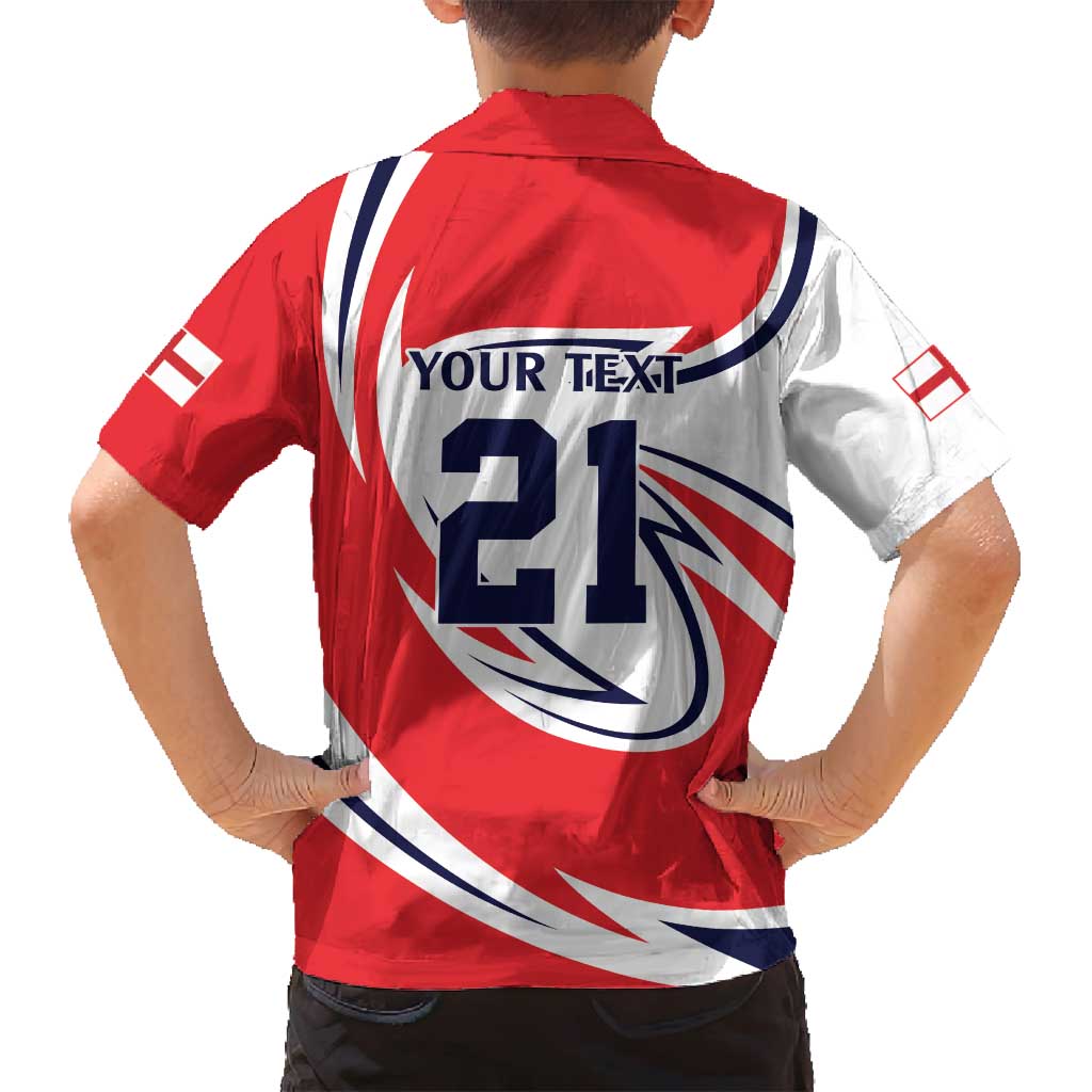 England Lion Mascot Cricket Custom Family Matching Puletasi and Hawaiian Shirt Unique Pattern