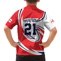 England Lion Mascot Cricket Custom Family Matching Puletasi and Hawaiian Shirt Unique Pattern