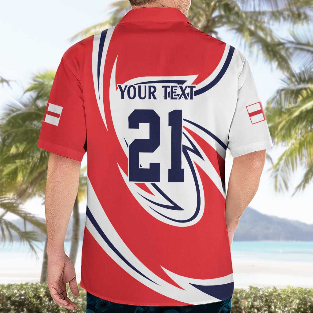 England Lion Mascot Cricket Custom Hawaiian Shirt Unique Pattern