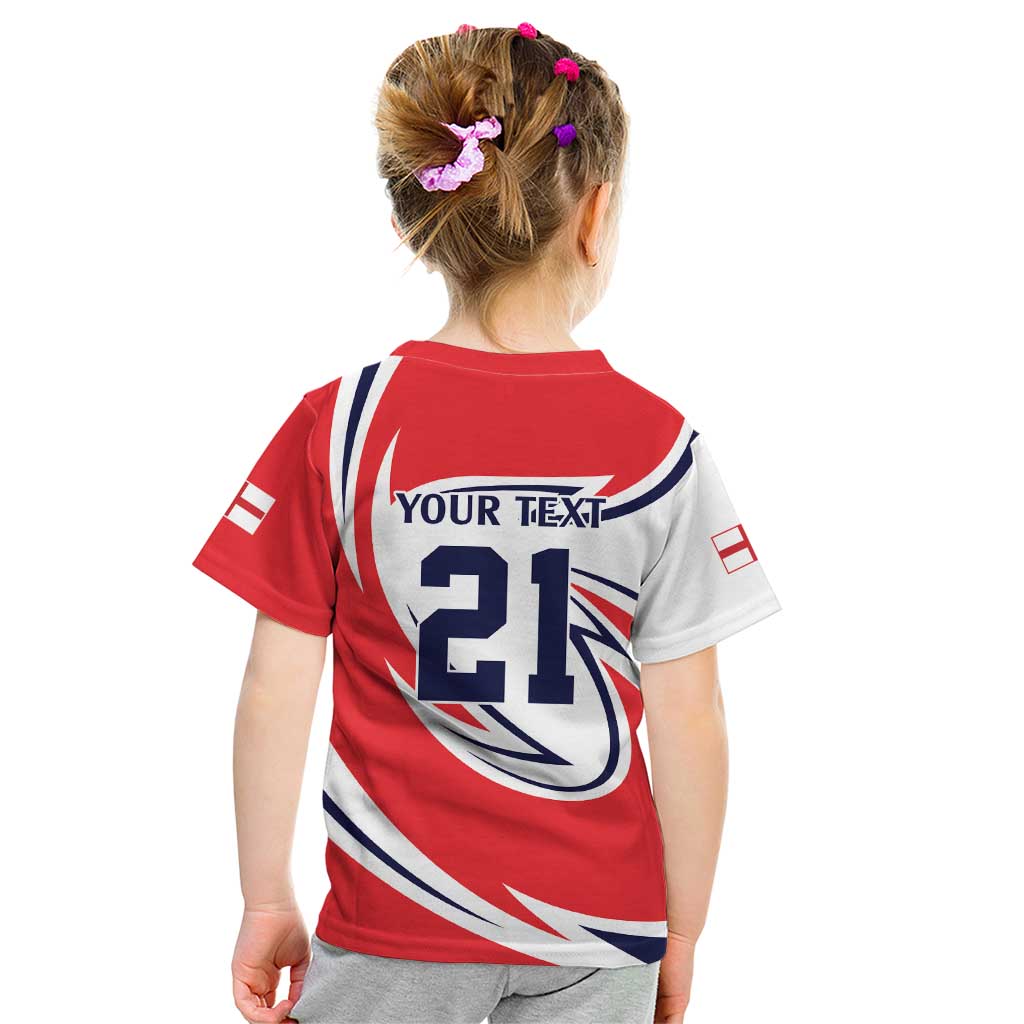 England Lion Mascot Cricket Custom Kid T Shirt Unique Pattern