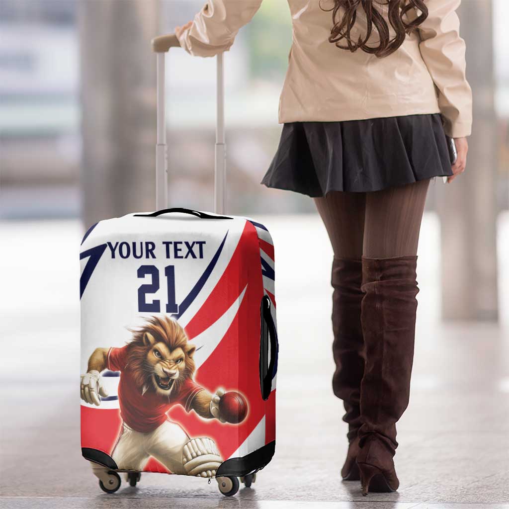 England Lion Mascot Cricket Custom Luggage Cover Unique Pattern
