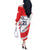 England Lion Mascot Cricket Custom Off The Shoulder Long Sleeve Dress Unique Pattern