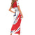 England Lion Mascot Cricket Custom Short Sleeve Bodycon Dress Unique Pattern