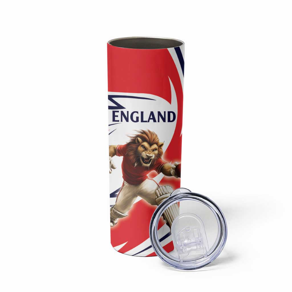 England Lion Mascot Cricket Custom Skinny Tumbler Unique Pattern