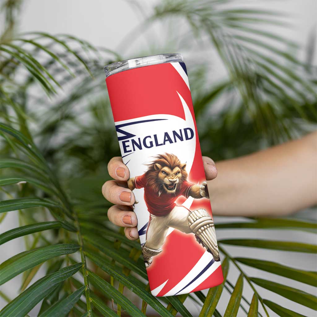 England Lion Mascot Cricket Custom Skinny Tumbler Unique Pattern
