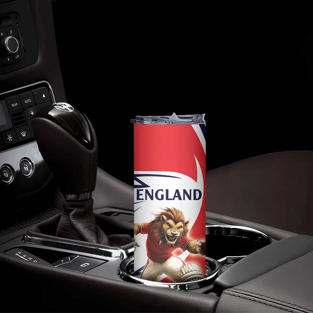 England Lion Mascot Cricket Custom Skinny Tumbler Unique Pattern