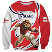 England Lion Mascot Cricket Custom Sweatshirt Unique Pattern