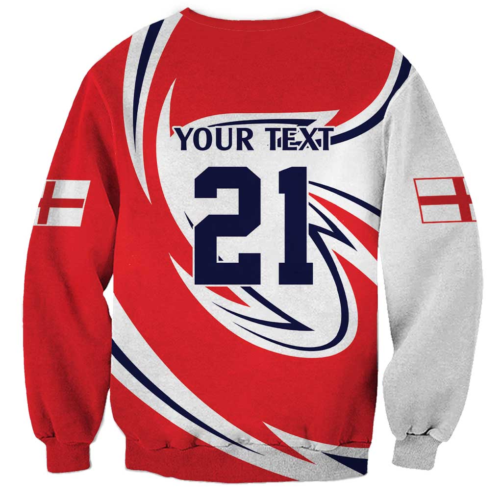 England Lion Mascot Cricket Custom Sweatshirt Unique Pattern