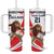 England Lion Mascot Cricket Custom Tumbler With Handle Unique Pattern