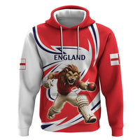 England Lion Mascot Cricket Custom Zip Hoodie Unique Pattern