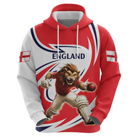 England Lion Mascot Cricket Custom Zip Hoodie Unique Pattern