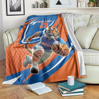 Indian Bengal Tiger Cricket Custom Blanket Unique Pattern