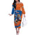 Indian Bengal Tiger Cricket Custom Off The Shoulder Long Sleeve Dress Unique Pattern