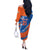 Indian Bengal Tiger Cricket Custom Off The Shoulder Long Sleeve Dress Unique Pattern