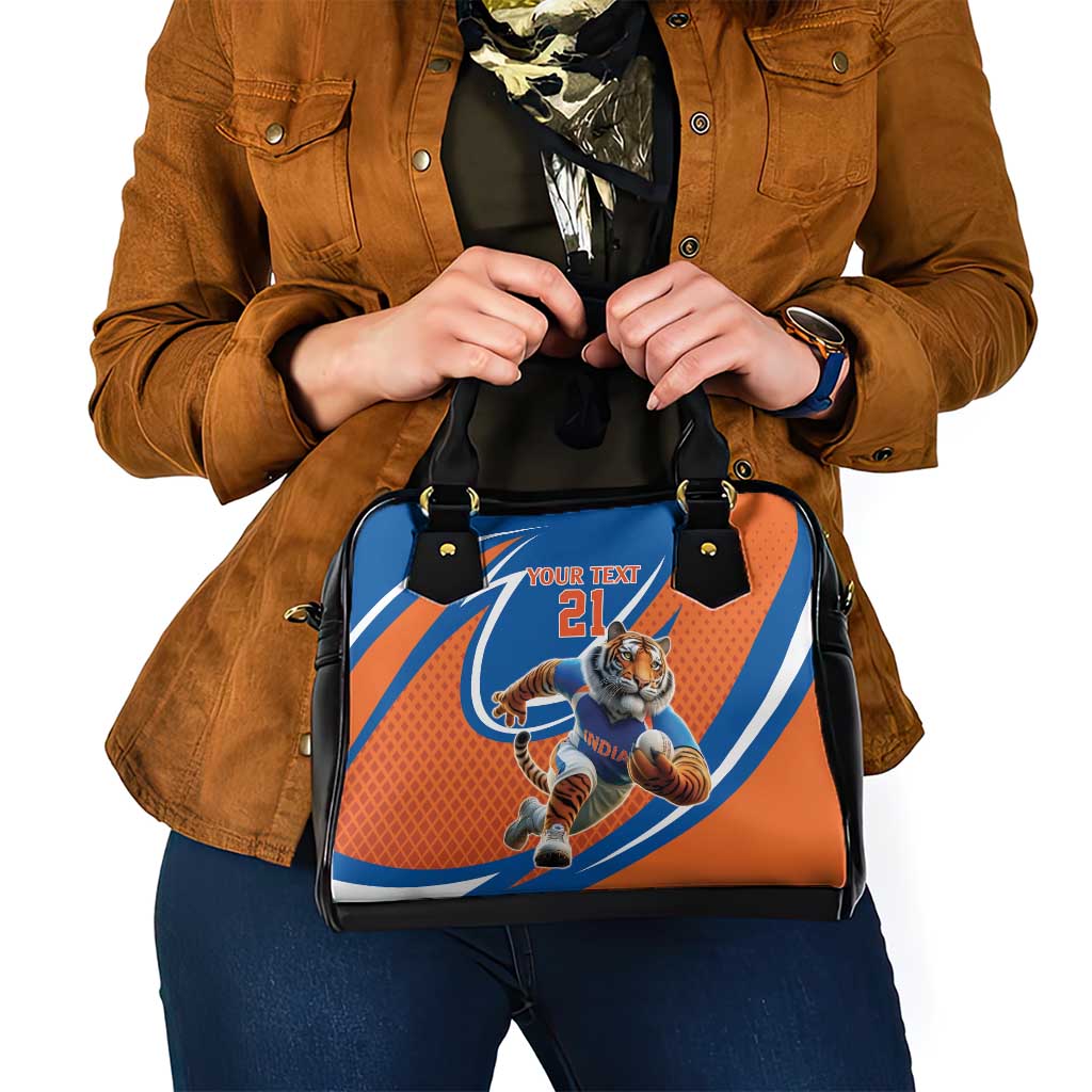 Indian Bengal Tiger Cricket Custom Shoulder Handbag Unique Pattern