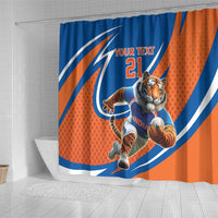 Indian Bengal Tiger Cricket Custom Shower Curtain Unique Pattern