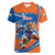 Indian Bengal Tiger Cricket Custom Women V-Neck T-Shirt Unique Pattern