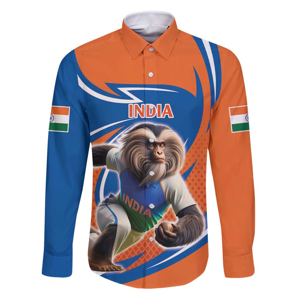 Indian Nilgiri Langur Cricket Custom Family Matching Puletasi and Hawaiian Shirt Unique Pattern