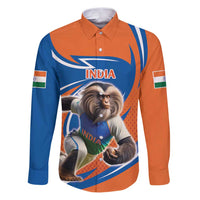 Indian Nilgiri Langur Cricket Custom Family Matching Puletasi and Hawaiian Shirt Unique Pattern