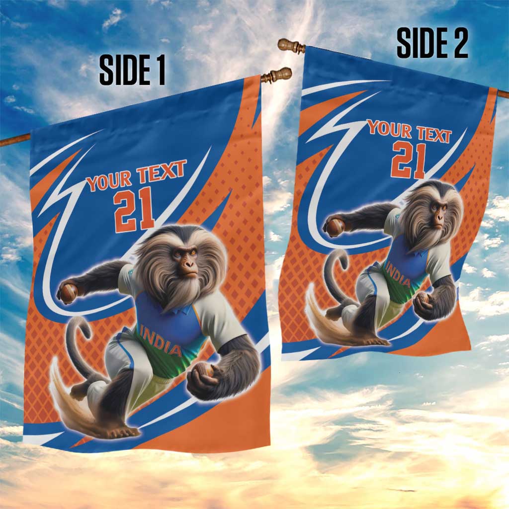 Indian Nilgiri Langur Cricket Custom Garden Flag Unique Pattern