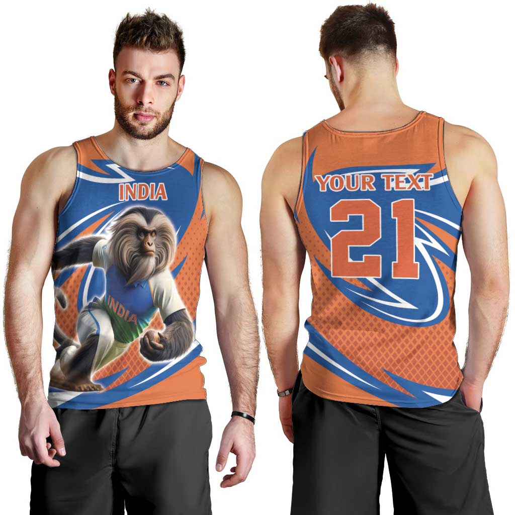 Indian Nilgiri Langur Cricket Custom Men Tank Top Unique Pattern