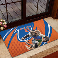 Indian Nilgiri Langur Cricket Custom Rubber Doormat Unique Pattern