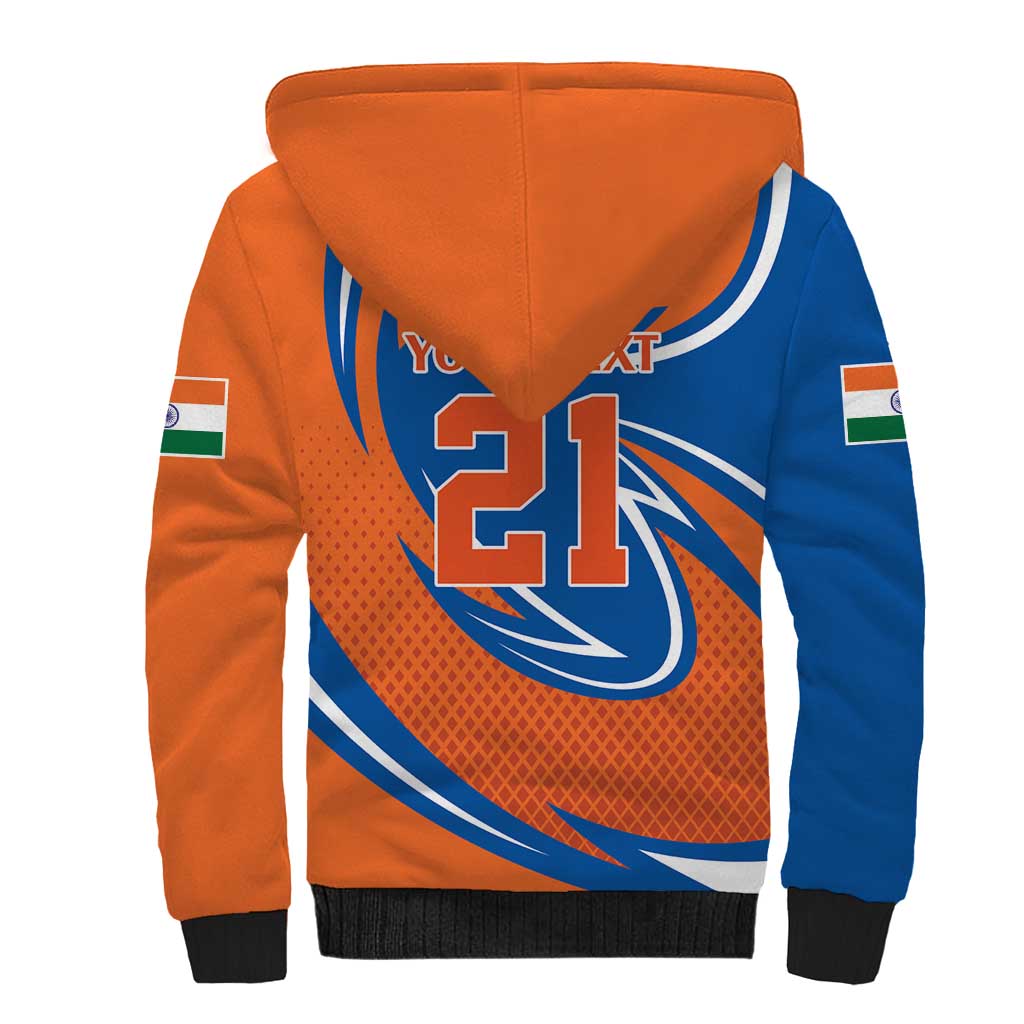 Indian Nilgiri Langur Cricket Custom Sherpa Hoodie Unique Pattern