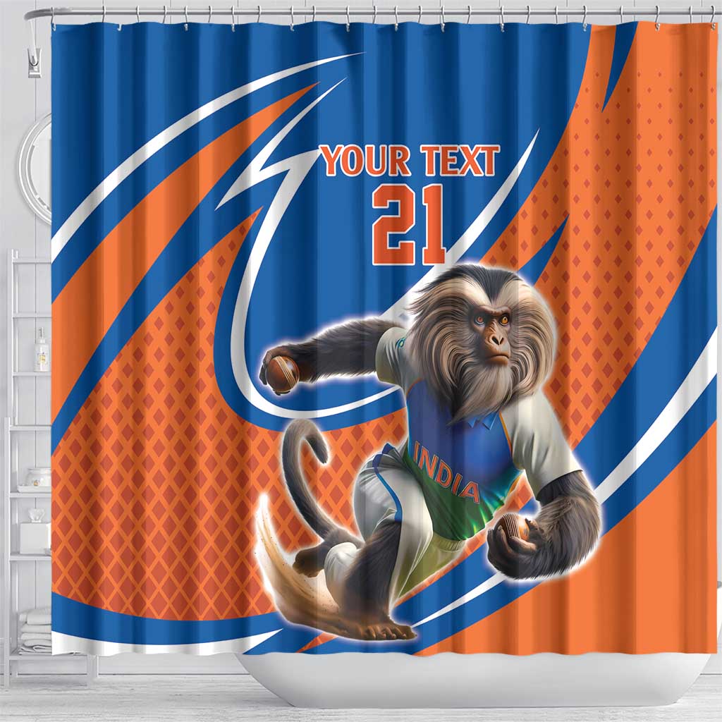 Indian Nilgiri Langur Cricket Custom Shower Curtain Unique Pattern