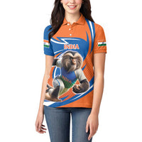 Indian Nilgiri Langur Cricket Custom Women Polo Shirt Unique Pattern