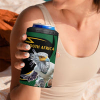South African Secretary Bird Cricket Custom 4 in 1 Can Cooler Tumbler Unique Pattern