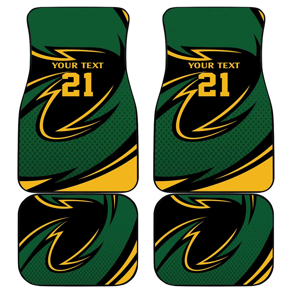 South African Secretary Bird Cricket Custom Car Mats Unique Pattern