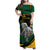 South African Secretary Bird Cricket Custom Family Matching Off Shoulder Maxi Dress and Hawaiian Shirt Unique Pattern