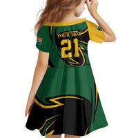 South African Secretary Bird Cricket Custom Family Matching Summer Maxi Dress and Hawaiian Shirt Unique Pattern