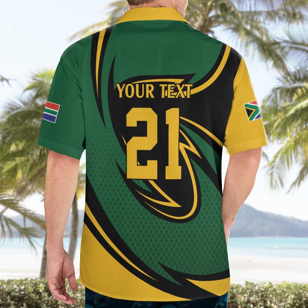 South African Secretary Bird Cricket Custom Hawaiian Shirt Unique Pattern