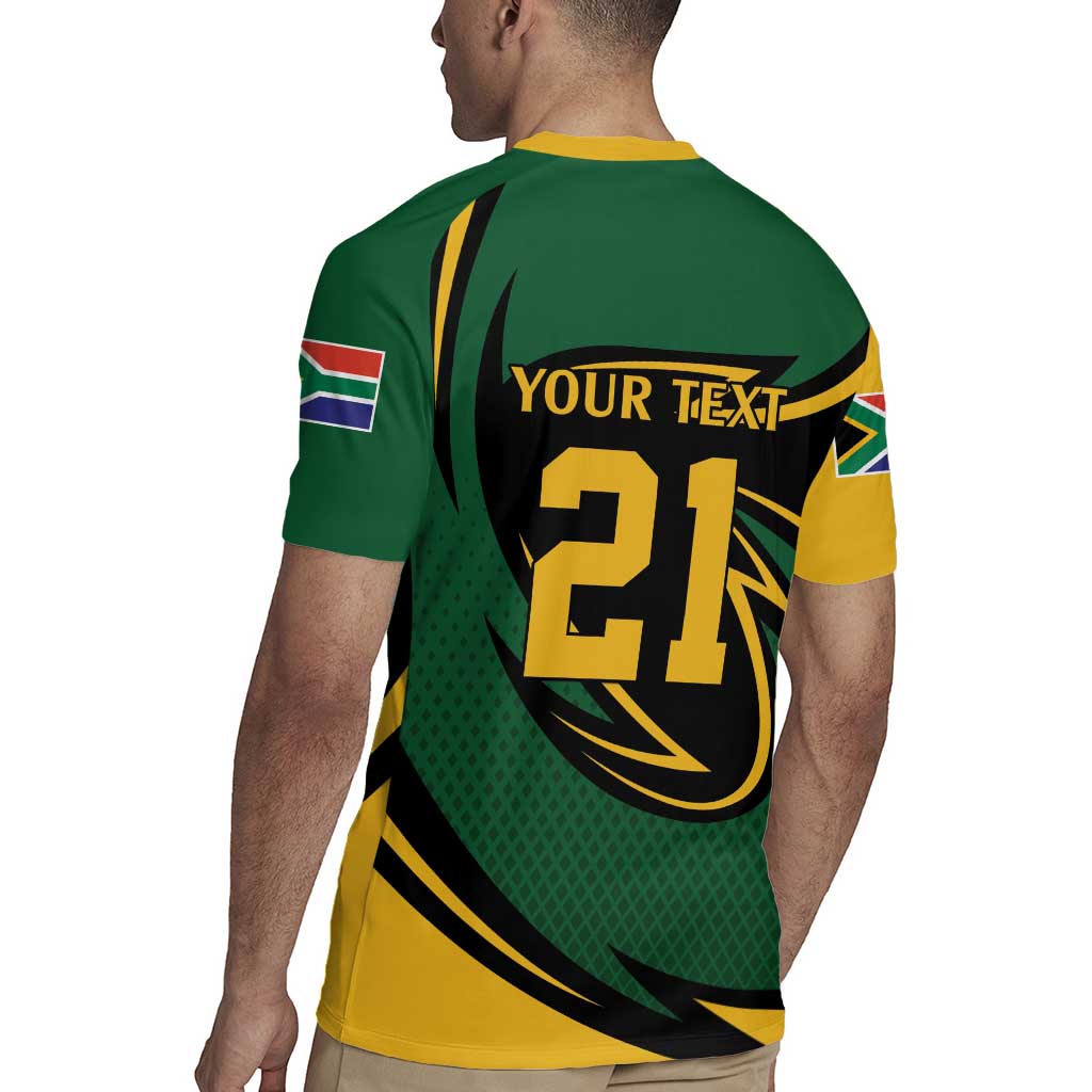 South African Secretary Bird Cricket Custom Rugby Jersey Unique Pattern