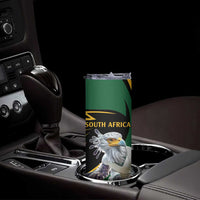 South African Secretary Bird Cricket Custom Skinny Tumbler Unique Pattern