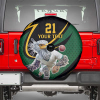 South African Secretary Bird Cricket Custom Spare Tire Cover Unique Pattern