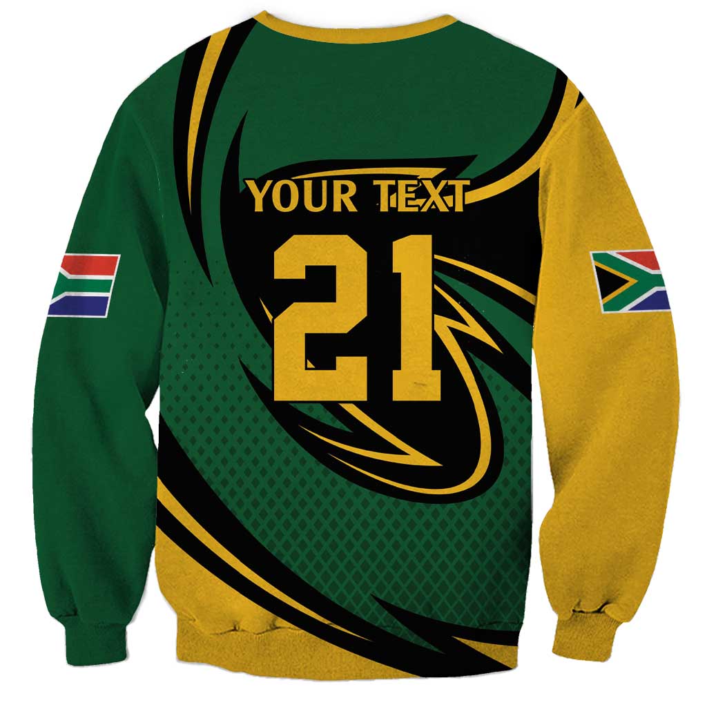 South African Secretary Bird Cricket Custom Sweatshirt Unique Pattern