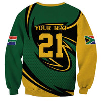 South African Secretary Bird Cricket Custom Sweatshirt Unique Pattern