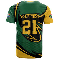 South African Secretary Bird Cricket Custom T Shirt Unique Pattern