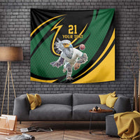 South African Secretary Bird Cricket Custom Tapestry Unique Pattern