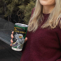 South African Secretary Bird Cricket Custom Tumbler Cup Unique Pattern