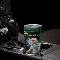 South African Secretary Bird Cricket Custom Tumbler Cup Unique Pattern
