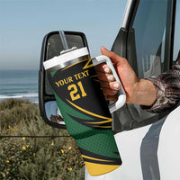 South African Secretary Bird Cricket Custom Tumbler With Handle Unique Pattern