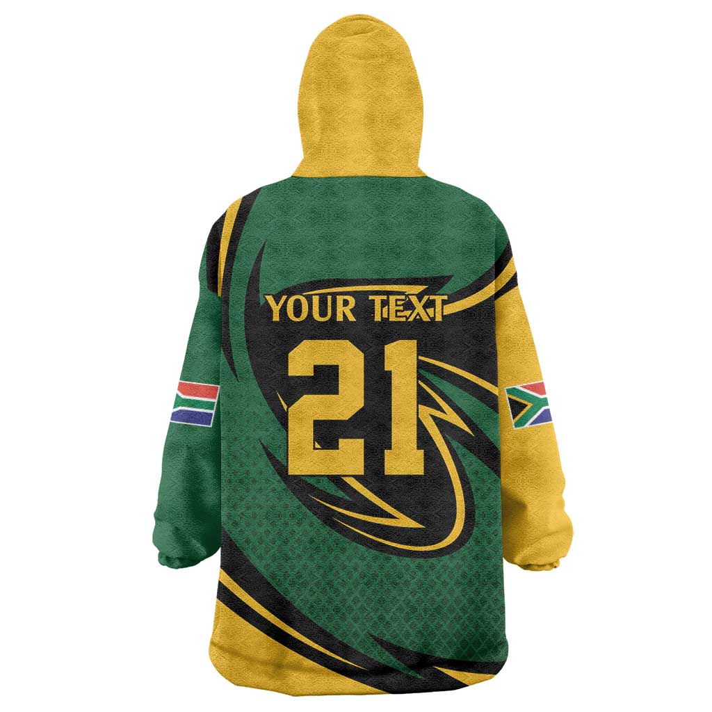 South African Secretary Bird Cricket Custom Wearable Blanket Hoodie Unique Pattern